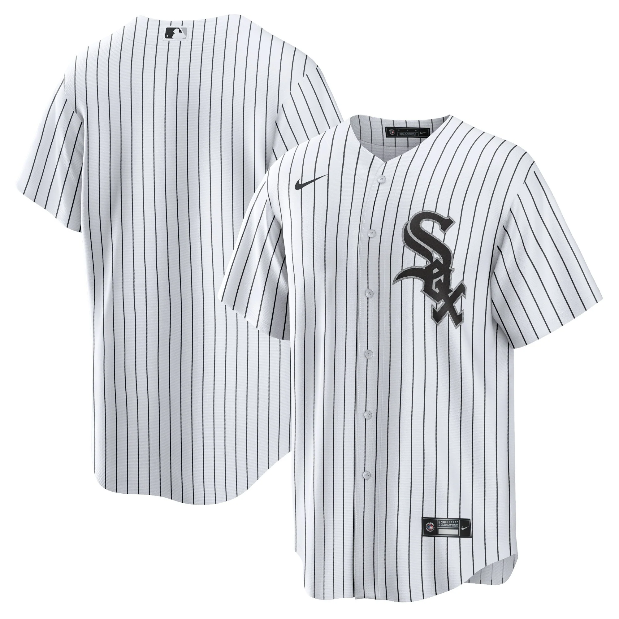 NIKE Men's Chicago White Sox White Home Blank Replica Jersey