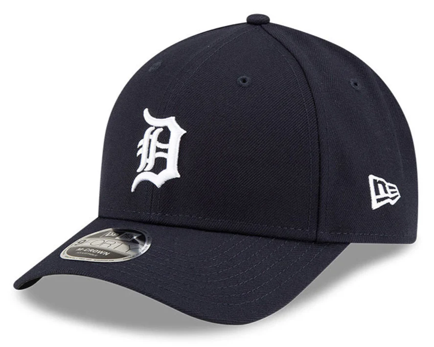 Detroit Tigers Navy Blue New Era Player Replica M-Crown 9FORTY Adjustable Hat