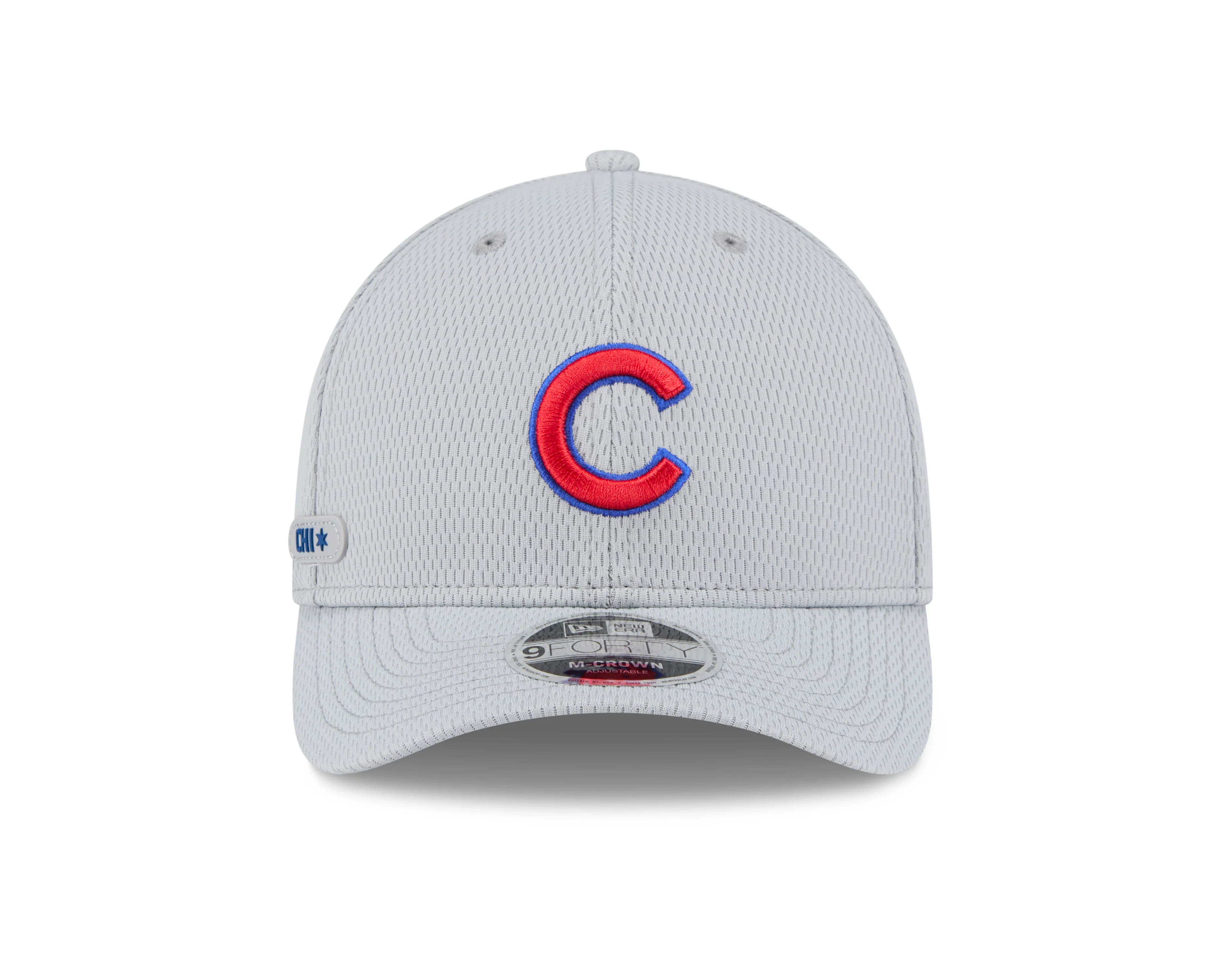Chicago Cubs New Era Gray Clubhouse M-Crown 9FORTY Adjustable Hat