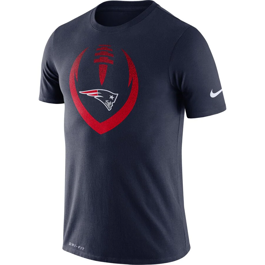 New England Patriots Nike Fan Gear Modern Icon Performance T-Shirt - Navy