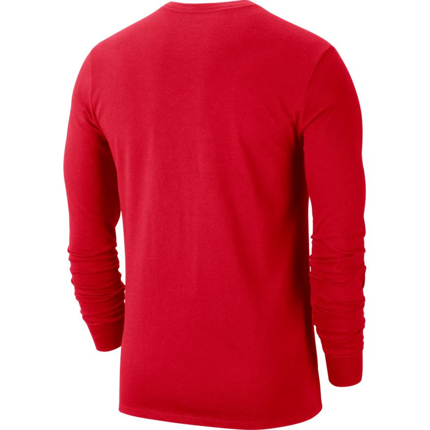 Men's Georgia Bulldogs Long Sleeve Red College Nike Dri-Fit Tee