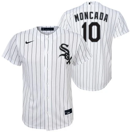 Youth Yoan Moncada Chicago White Sox White Nike Home Replica Jersey