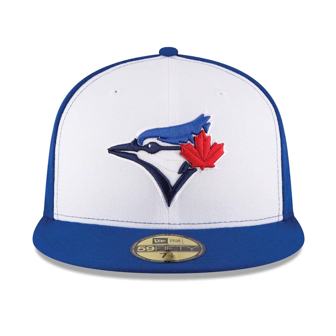 New Era 59Fifty Toronto Blue Jays Alternate 3 Authentic Collection On Field Fitted Hat White Royal Blue Hat