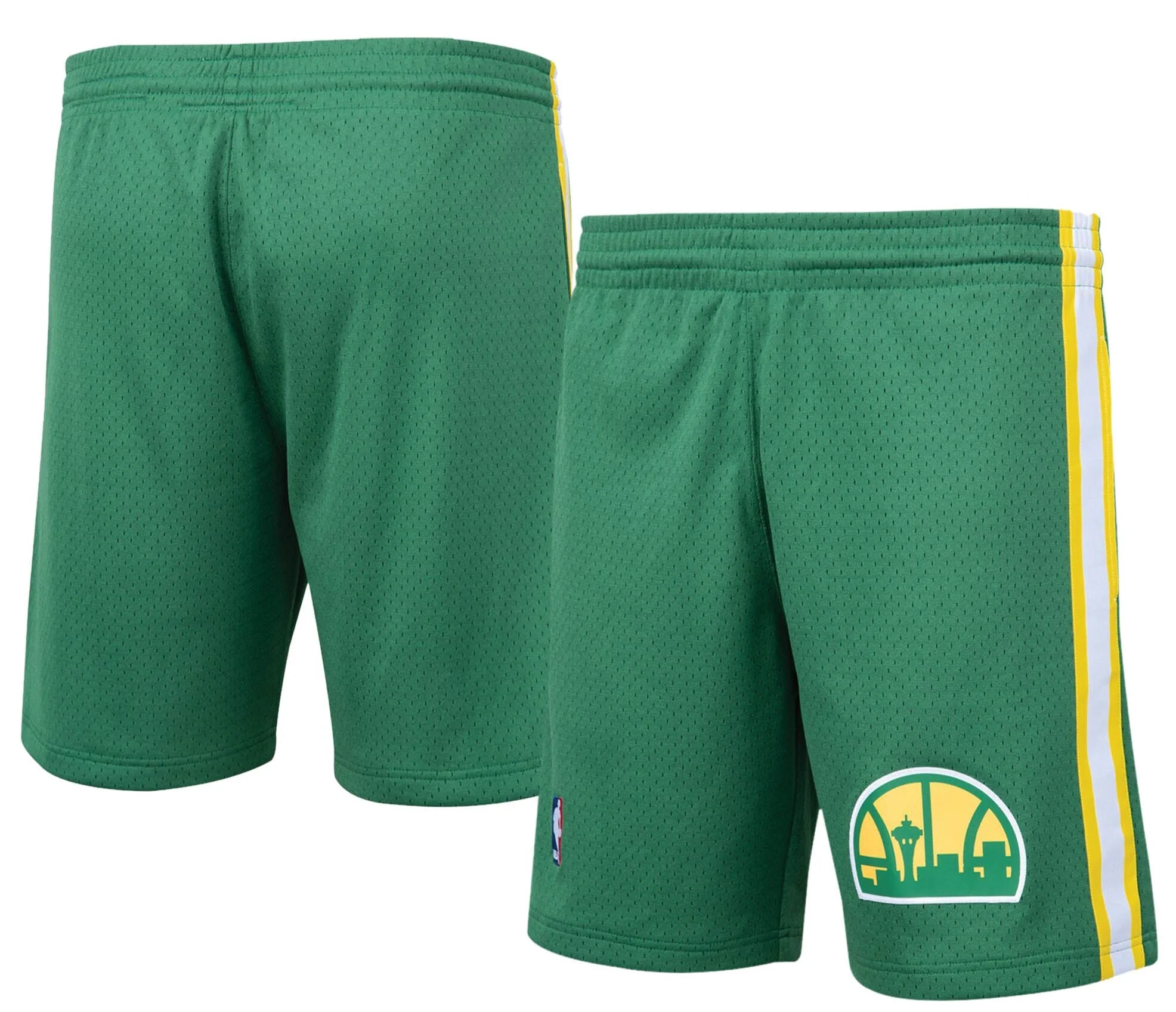 Seattle Supersonics Mitchell & Ness Hardwood Classics Logo Swingman Shorts - Green