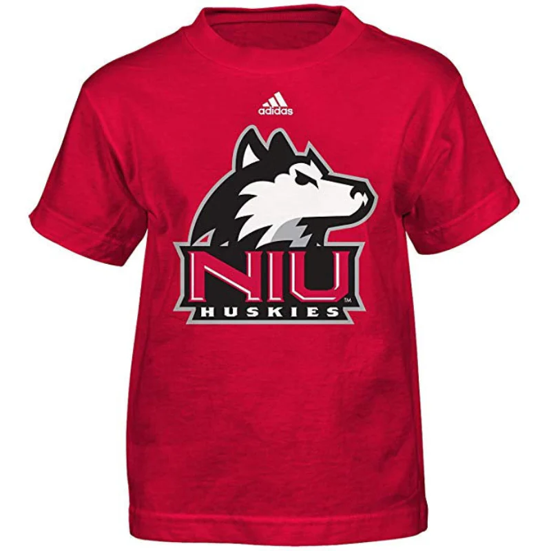 Child adidas Northern Illinois Huskies Kids Red Basic Logo Go-to Tee