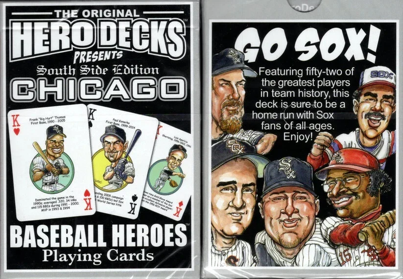 Chicago White Sox MLB Hero Decks Playing Cards Poker Sized 52 Card Deck