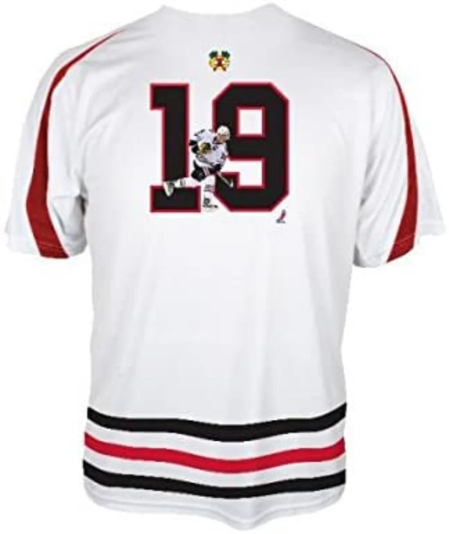 Youth Jonathan Toews Chicago Blackhawks White Performance Tee