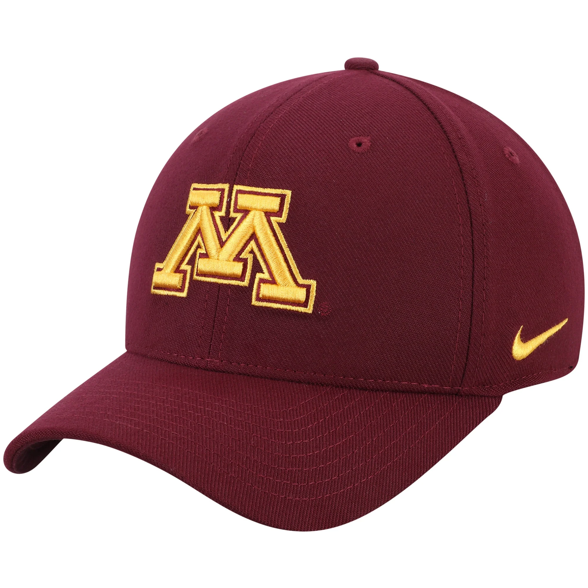 Men's Nike Maroon Minnesota Golden Gophers Team Classic Logo 99 Swoosh Performance Flex Hat
