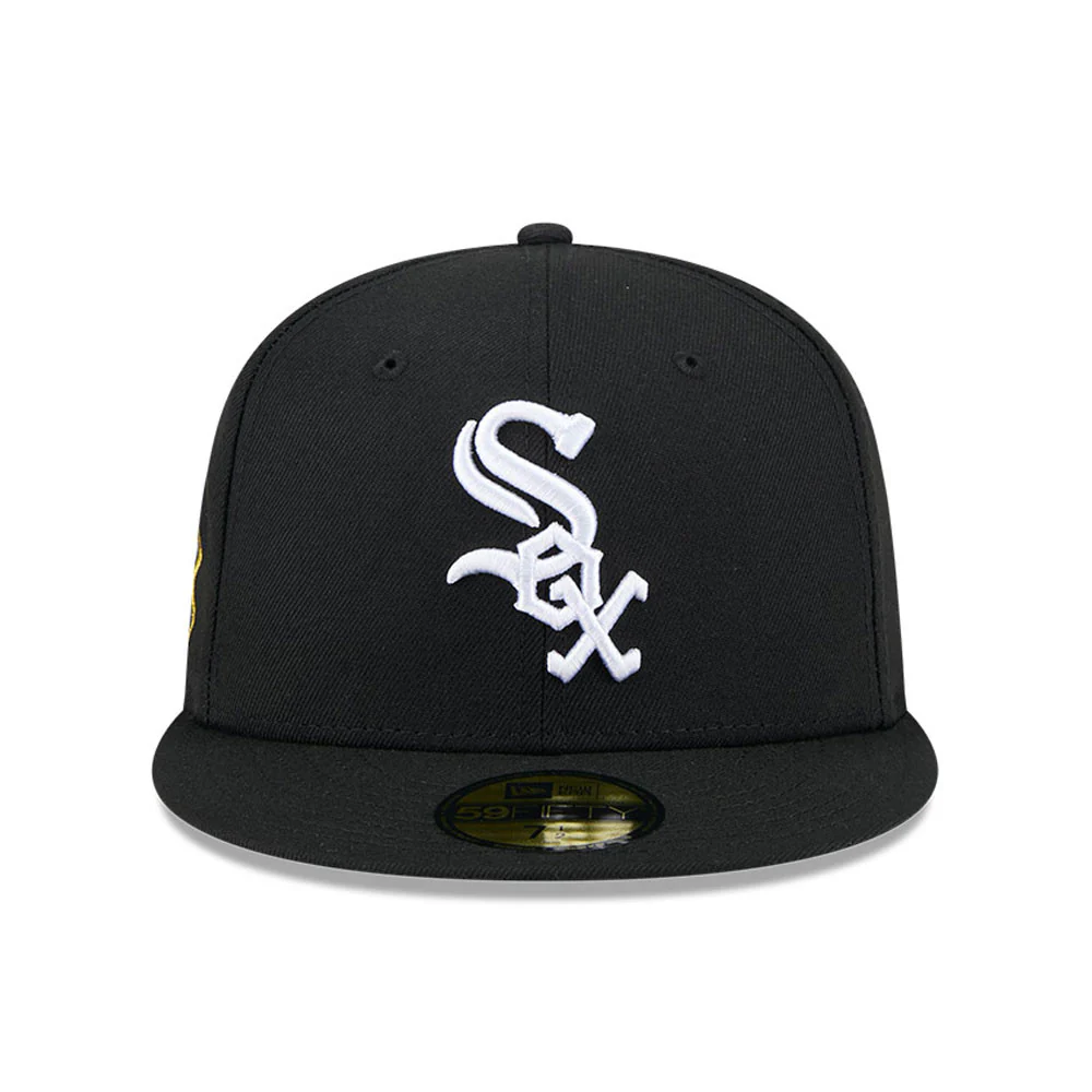 Chicago White Sox Jackie Robinson Day 25 New Era Black Game Authentic Collection On-Field 59FIFTY Fitted Hat