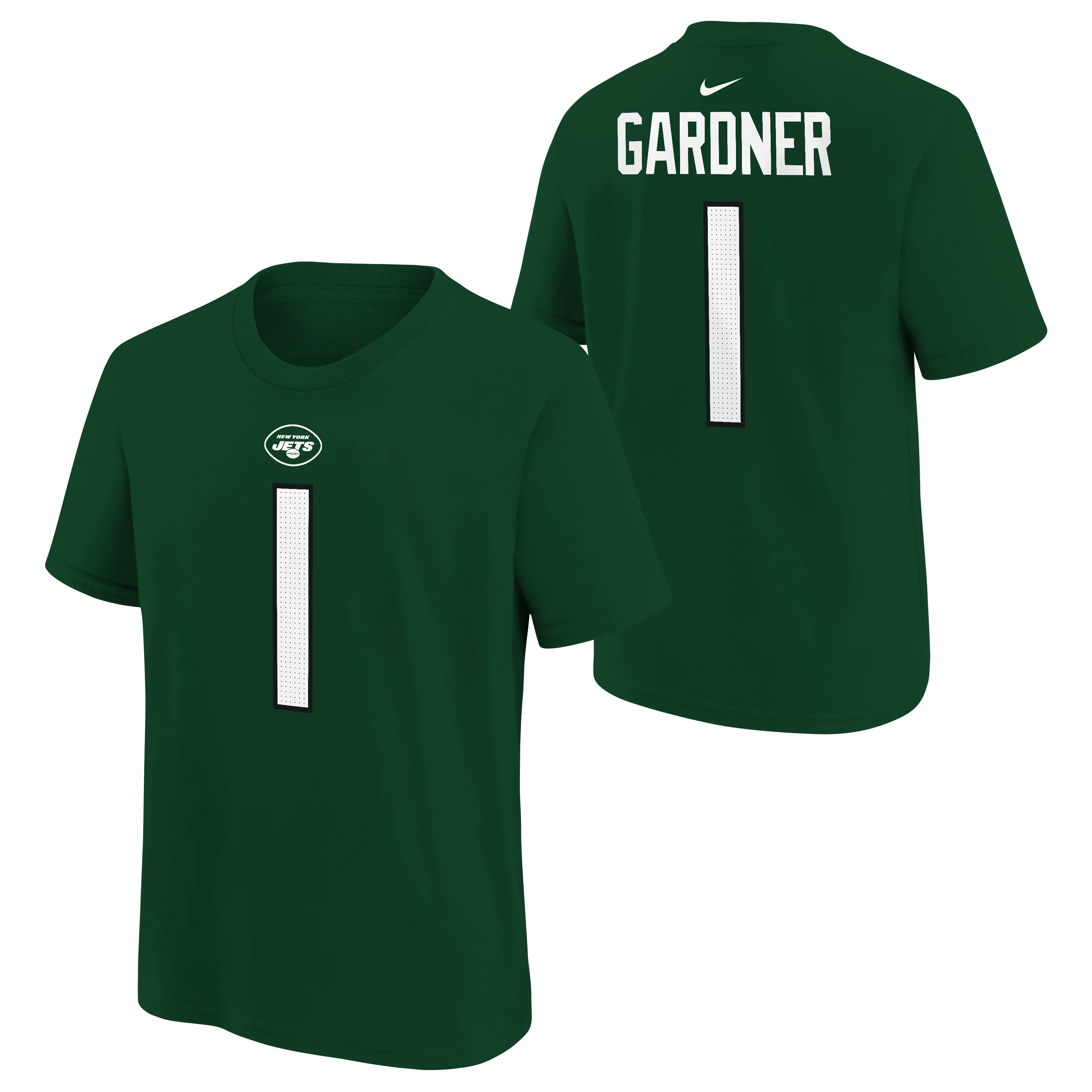 Youth New York Jets Sauce Gardner Nike Green FUSE Name & Number T-Shirt