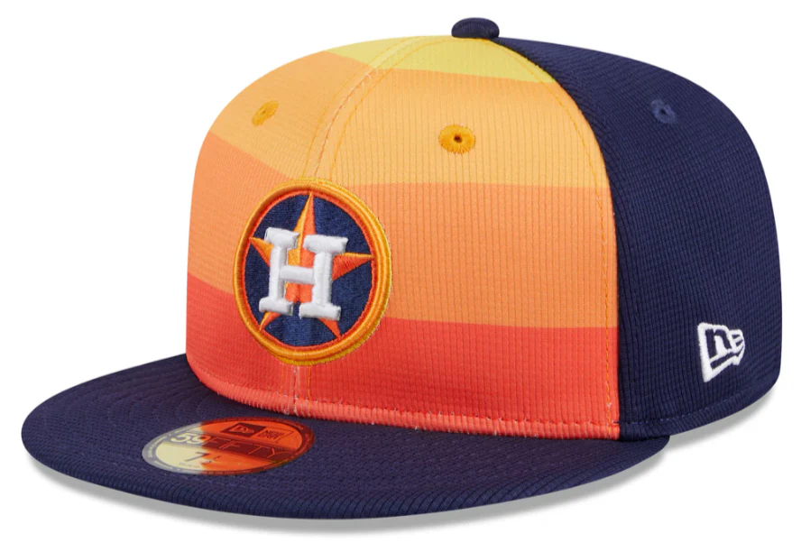 Men's Houston Astros New Era Navy 2024 Batting Practice 59FIFTY Fitted Hat