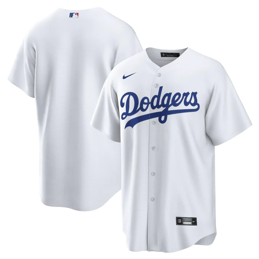 Men's Los Angeles Dodgers Nike White Home Team Blank Replica Jersey