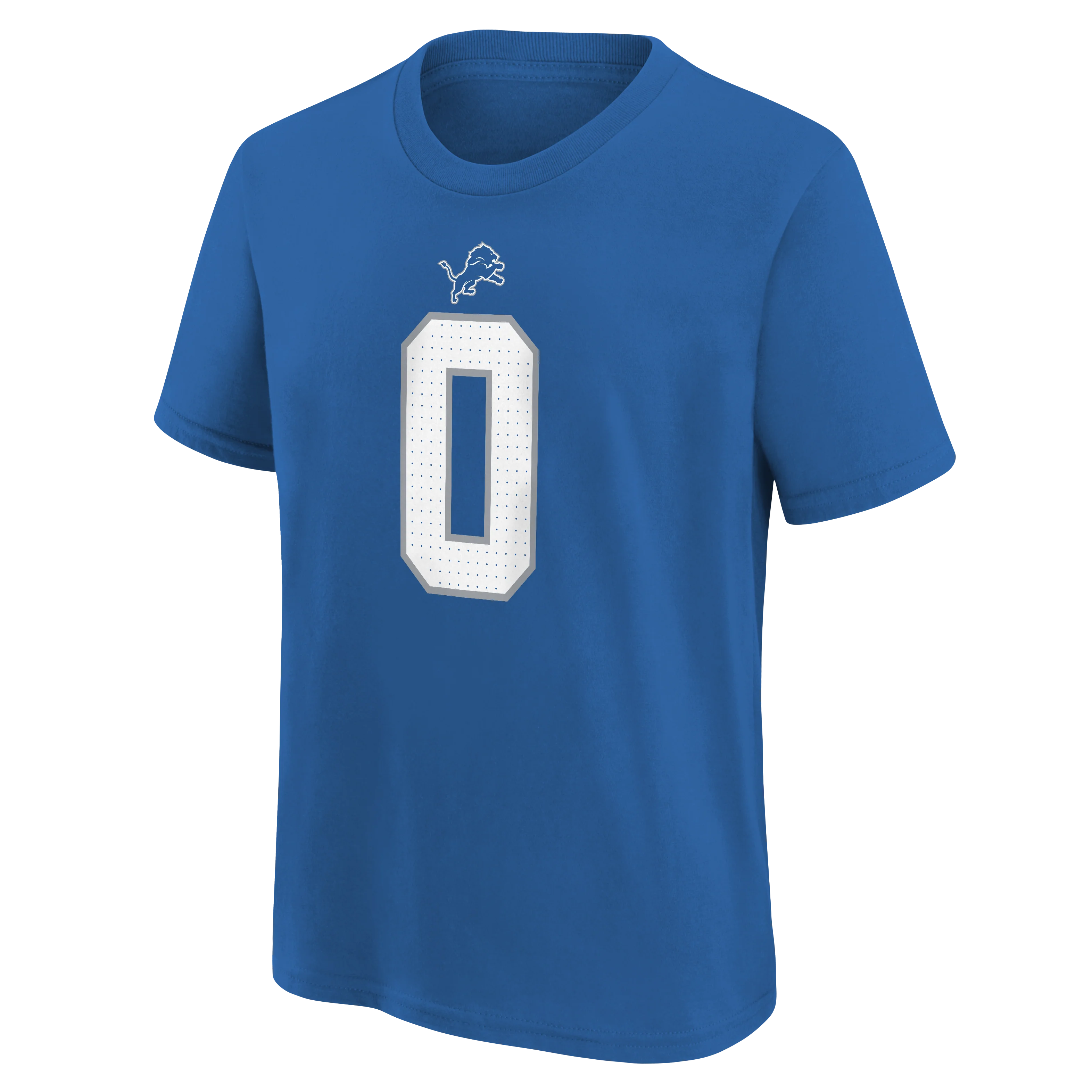 Youth Jahmyr Gibbs Detroit Lions Nike Blue FUSE Name & Number T-Shirt