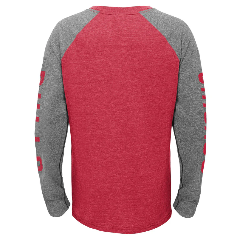Youth Chicago Bulls Fadeaway Raglan Long Sleeve Tee