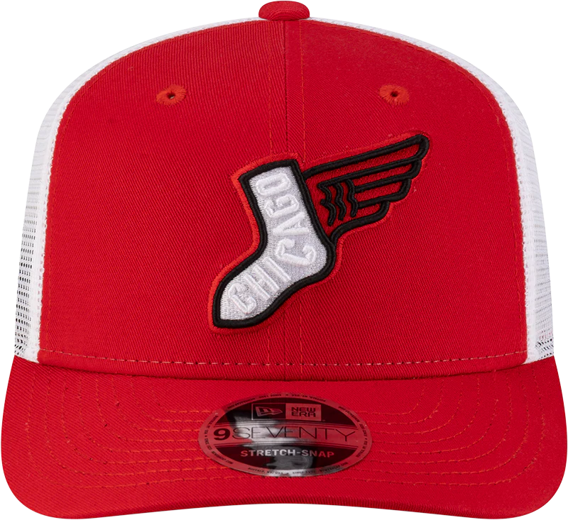 Chicago White Sox City Connect Red 9SEVENTY Trucker Adjustable Hat
