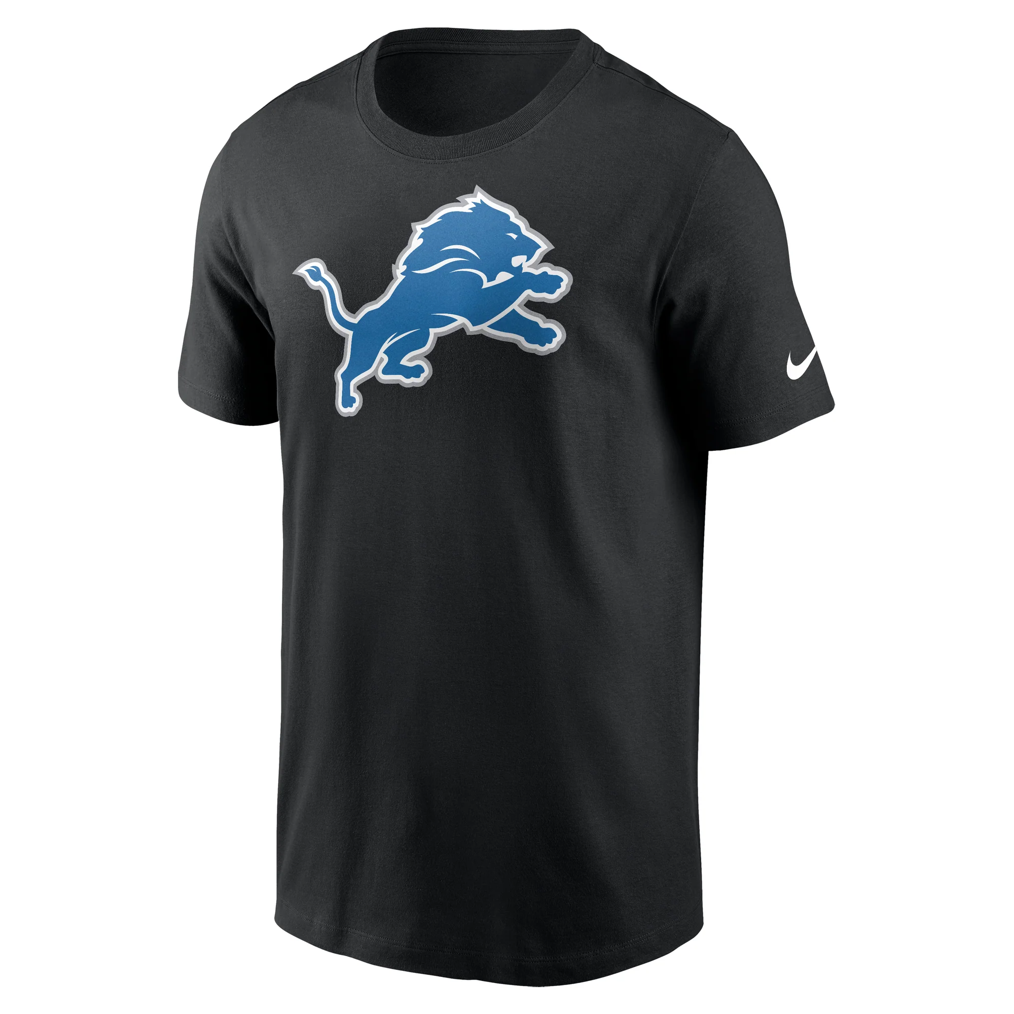 Men's Nike Detroit Lions Black Team Logo T-Shirt