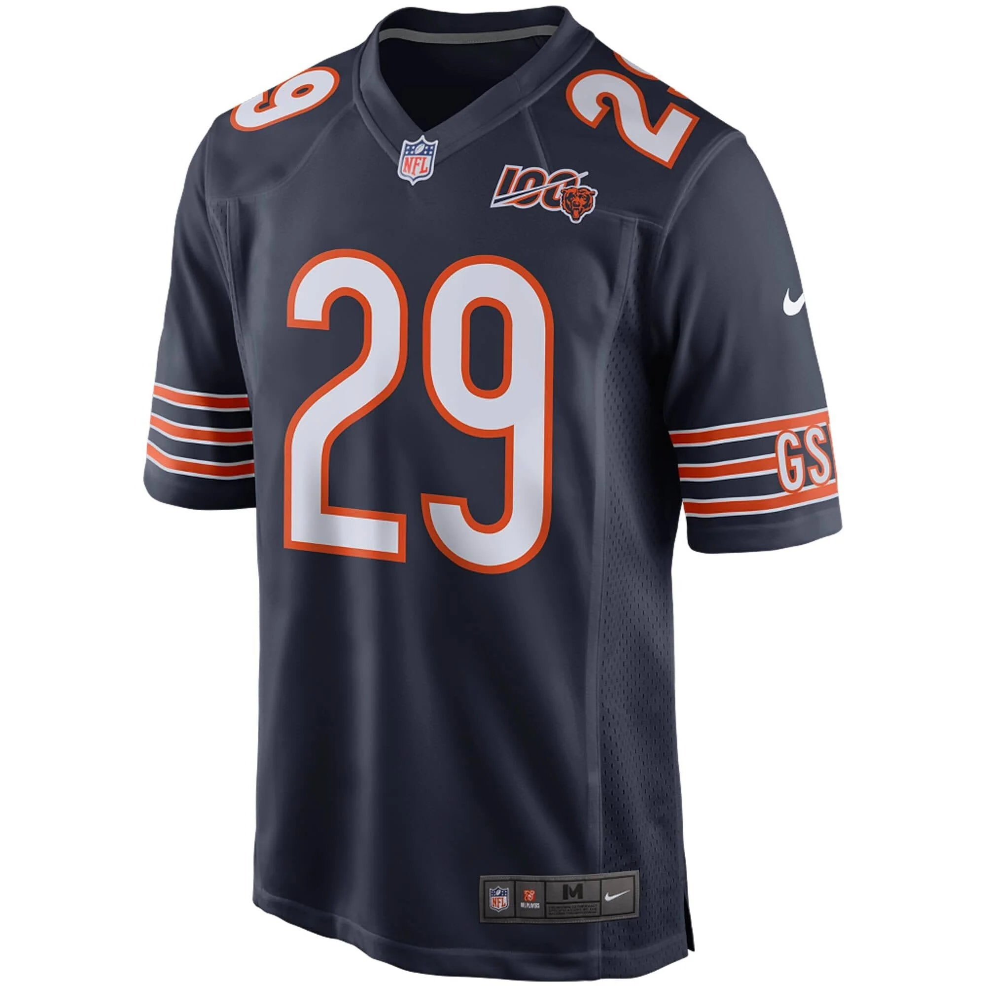 Men's Chicago Bears Tarik Cohen Nike Navy 100th Season Game Jersey