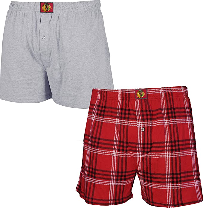 Men's Chicago Blackhawks NHL Playoff 2-pack Boxer Set
