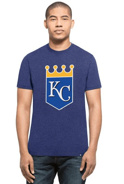 47 Brand Men's Kansas City Royals Blue Primary Logo Club Tee