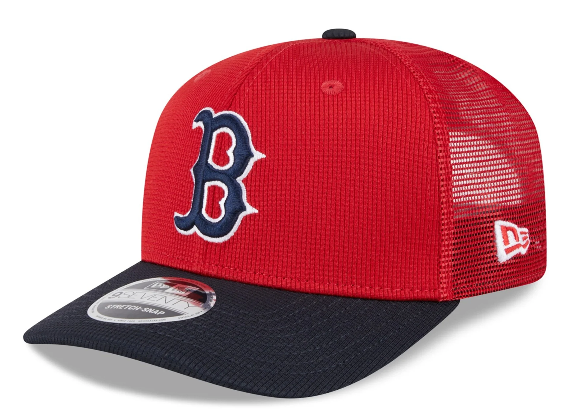 Boston Red Sox New Era Red/Navy Batting Practice 9SEVENTY Trucker Hat