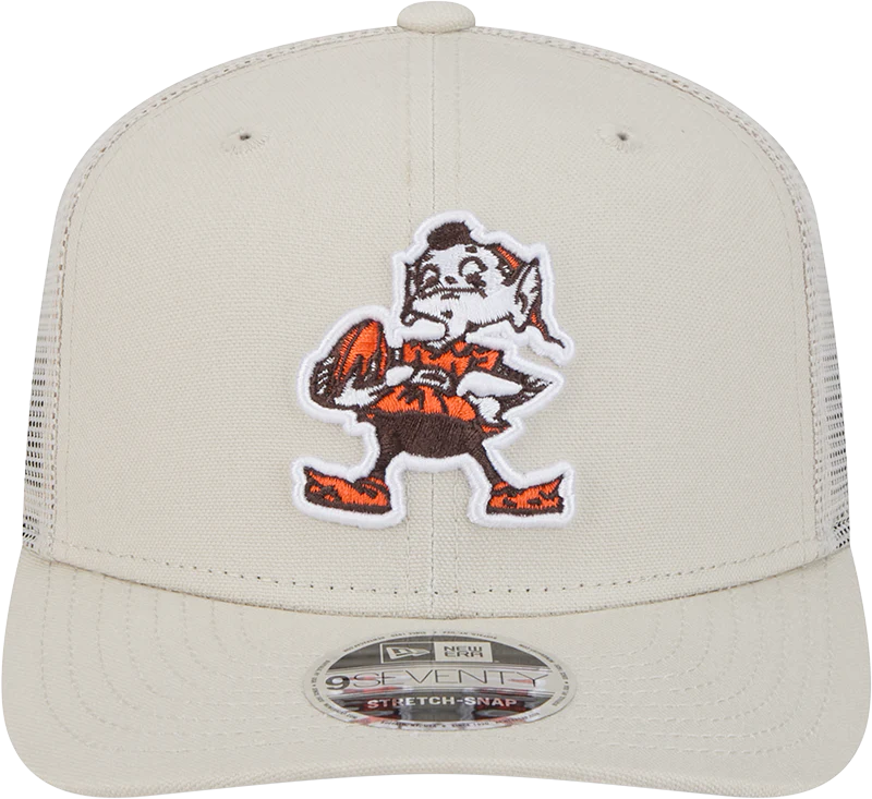 Cleveland Browns New Era Brownie Stone 9SEVENTY Trucker Adjustable Hat