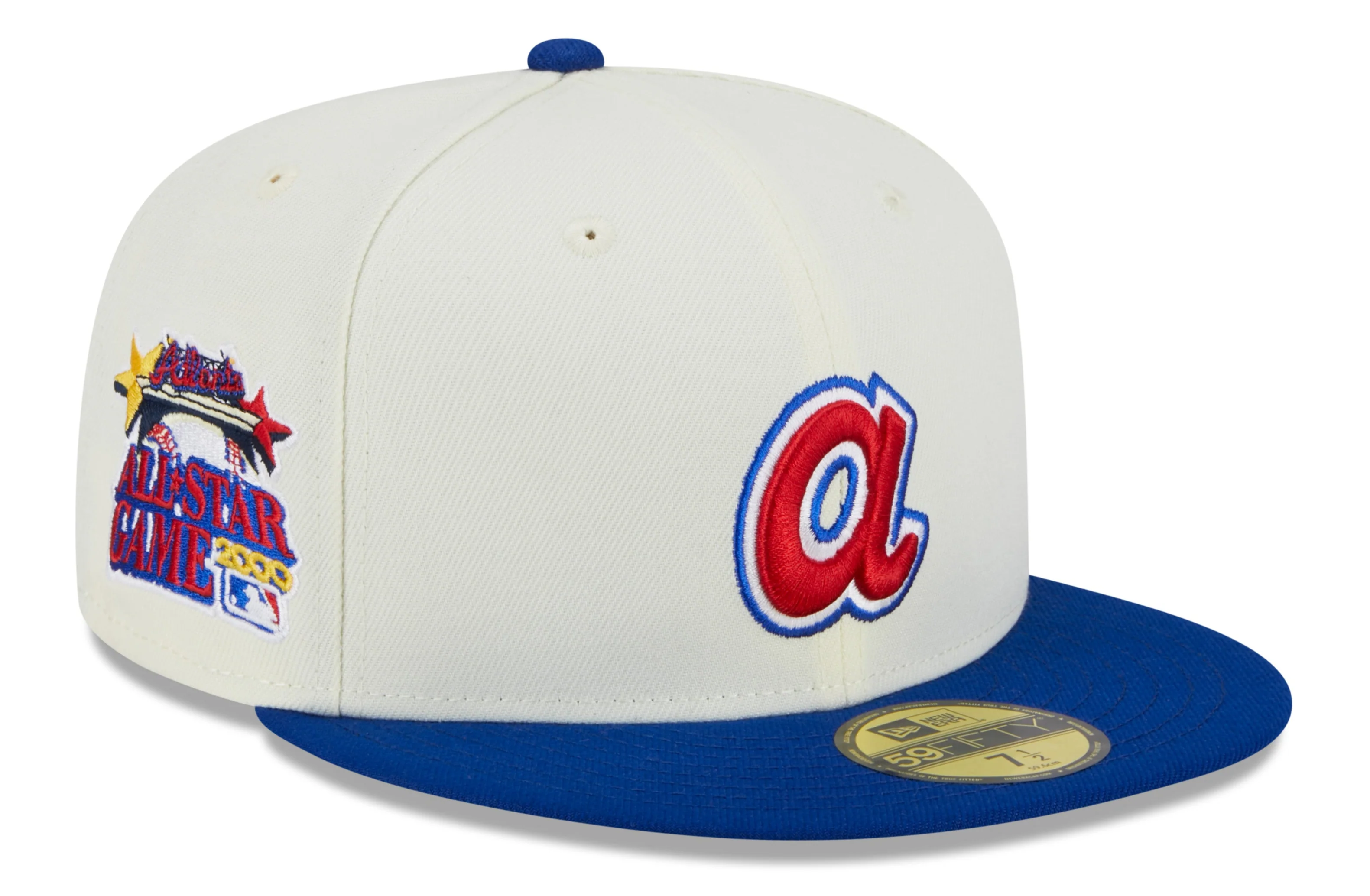 Atlanta Braves 2000 All Star Game Cream/Royal New Era Retro 59FIFTY Fitted Hat