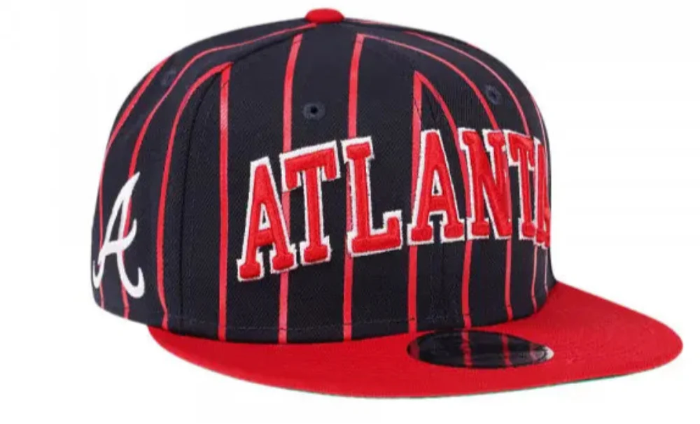 Atlanta Braves Navy/Red City Arch New Era 9FIFTY Snapback Hat