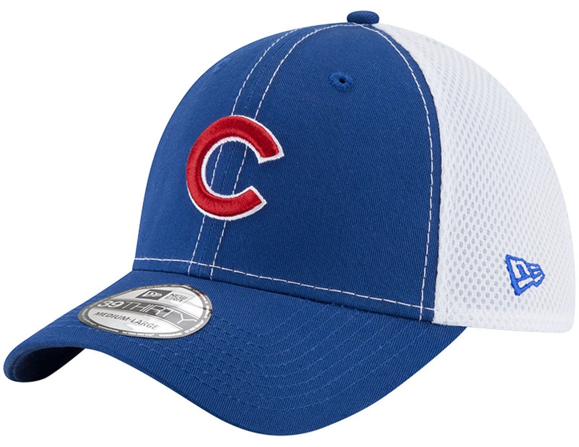 Men's Chicago Cubs New Era Royal/White Semester Neo 39THIRTY Flex Hat