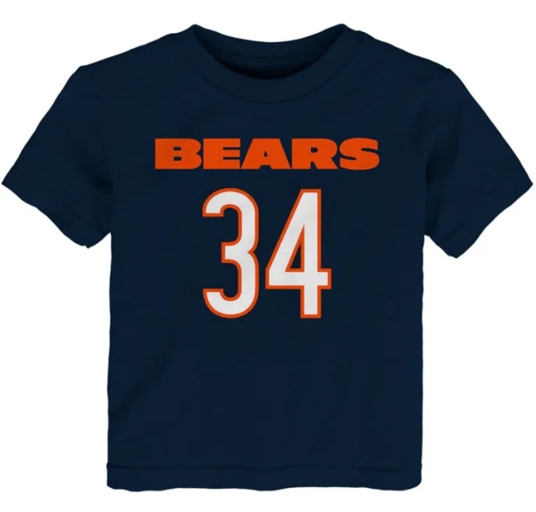 Child Walter Payton Chicago Bears Mainliner Player Name and Number Shirt By Outerstuff