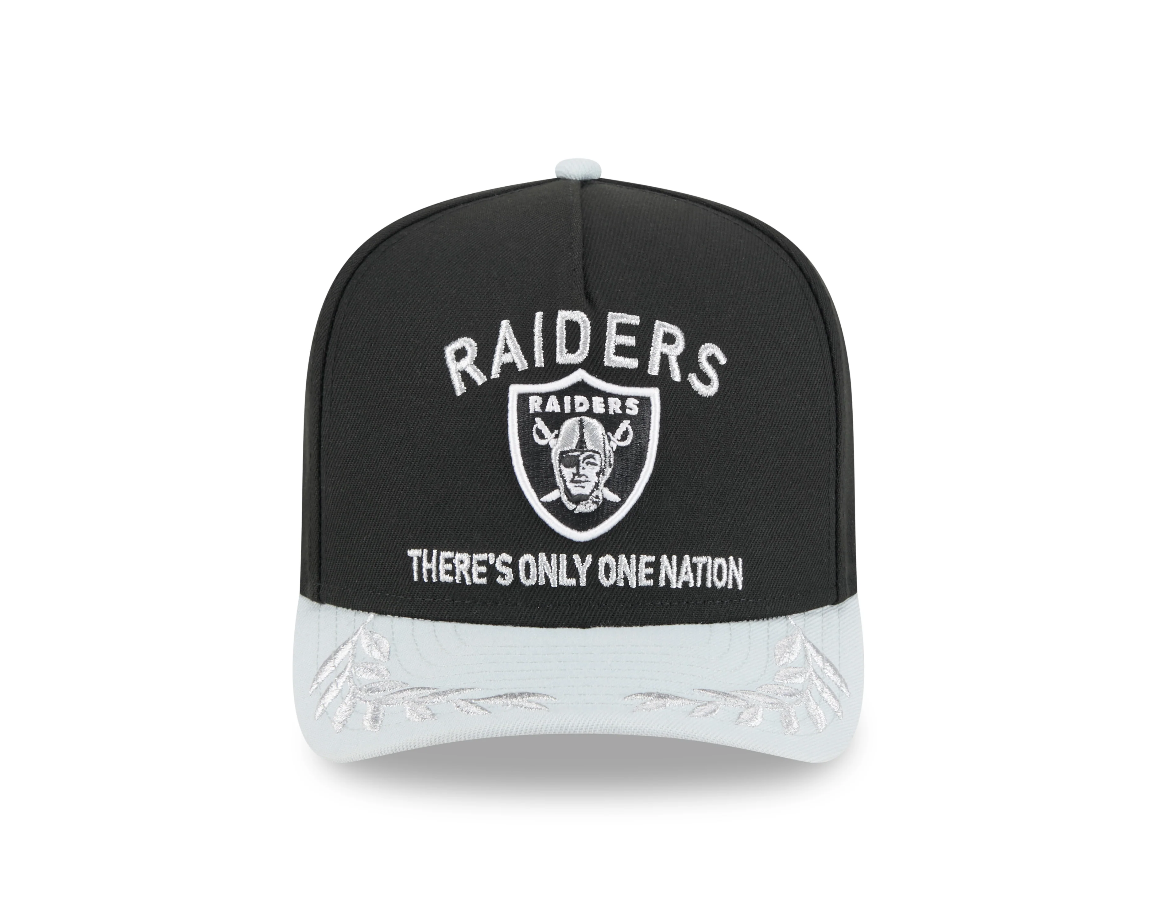 Men's Las Vegas Raiders New Era 2025 NFL Draft Black A-Frame 9FIFTY Snapback Adjustable Hat