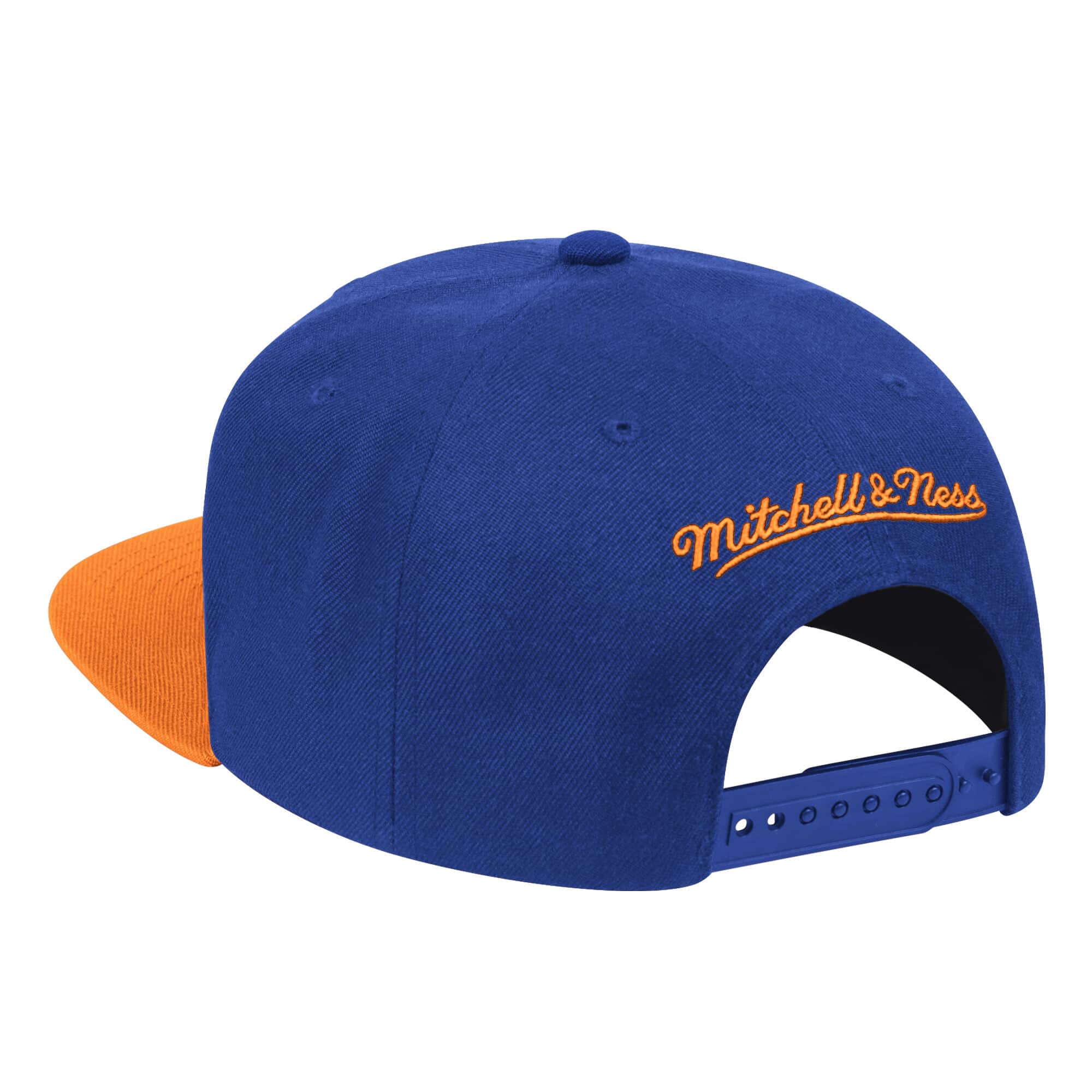 Mens NBA New York Knicks Blue/Orange 2 Tone Snapback Hat By Mitchell And Ness