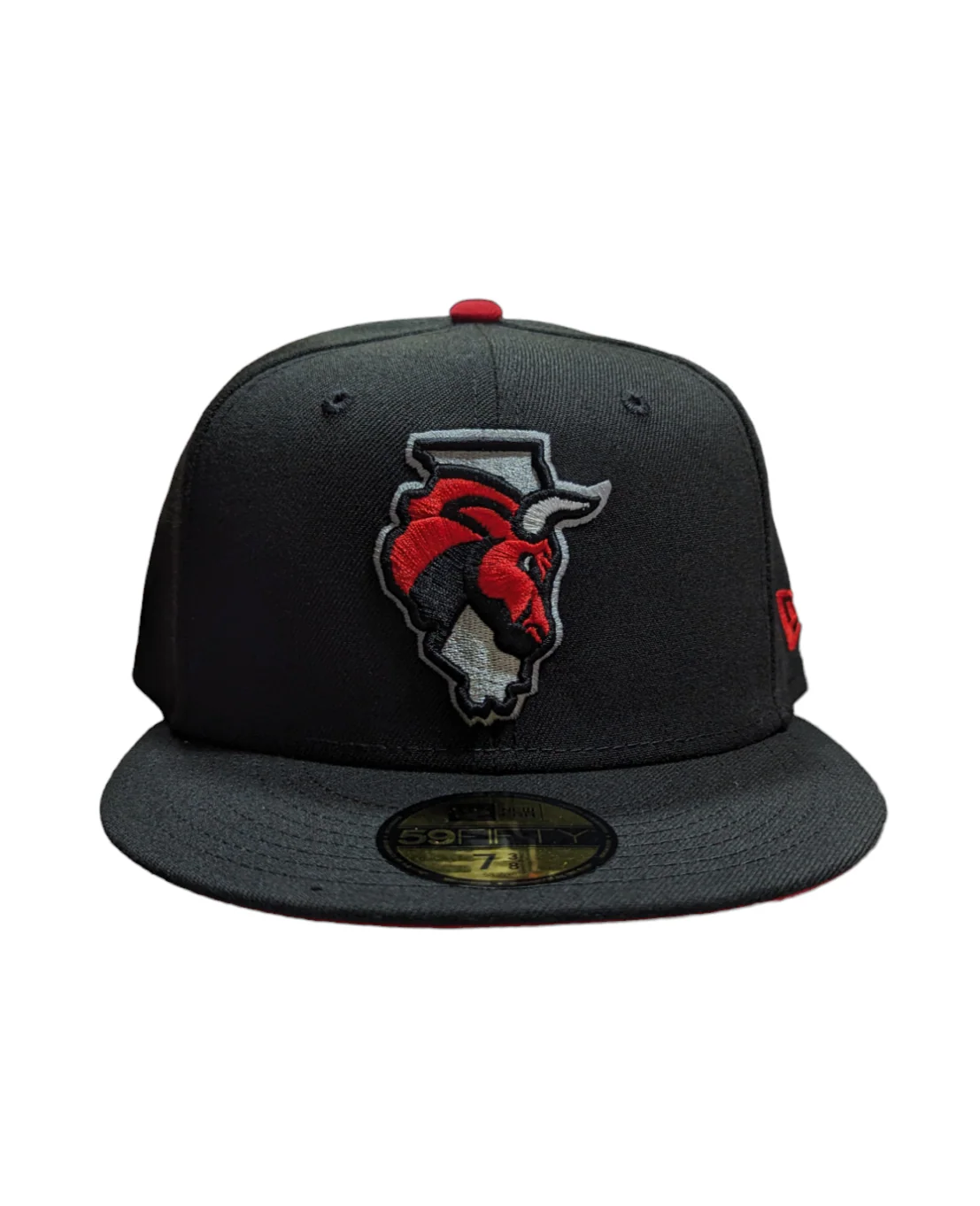 Windy City Bulls New Era Black Secondary 59FIFTY Fitted Hat