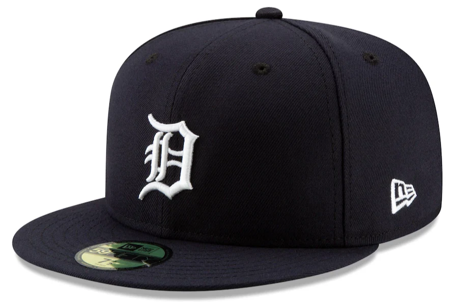Men's Detroit Tigers New Era Navy Home Authentic Collection On-Field Logo 59FIFTY Fitted Hat