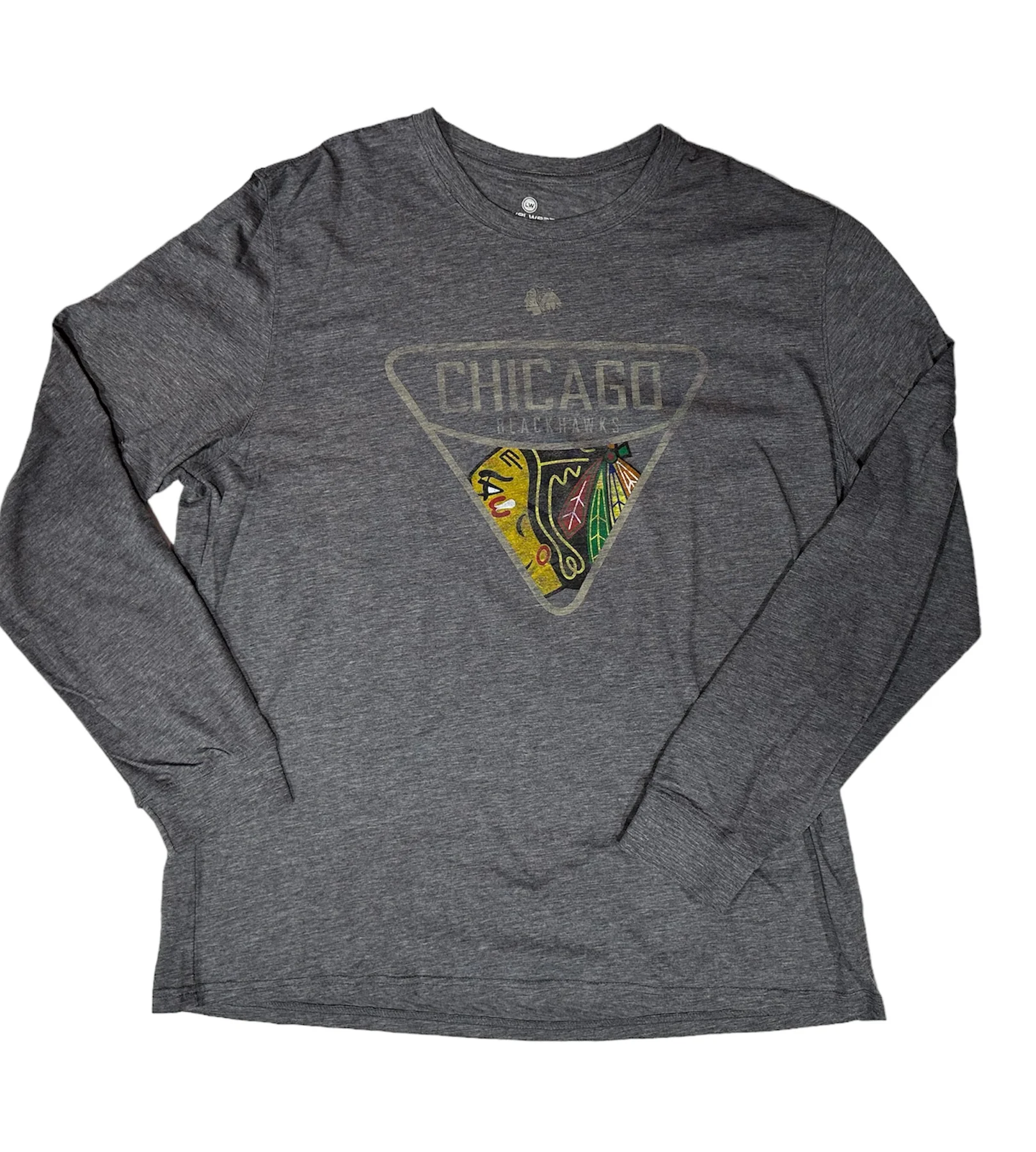 Men's Chicago Blackhawks Light The Lamp Long Sleeve Tee By Levelwear