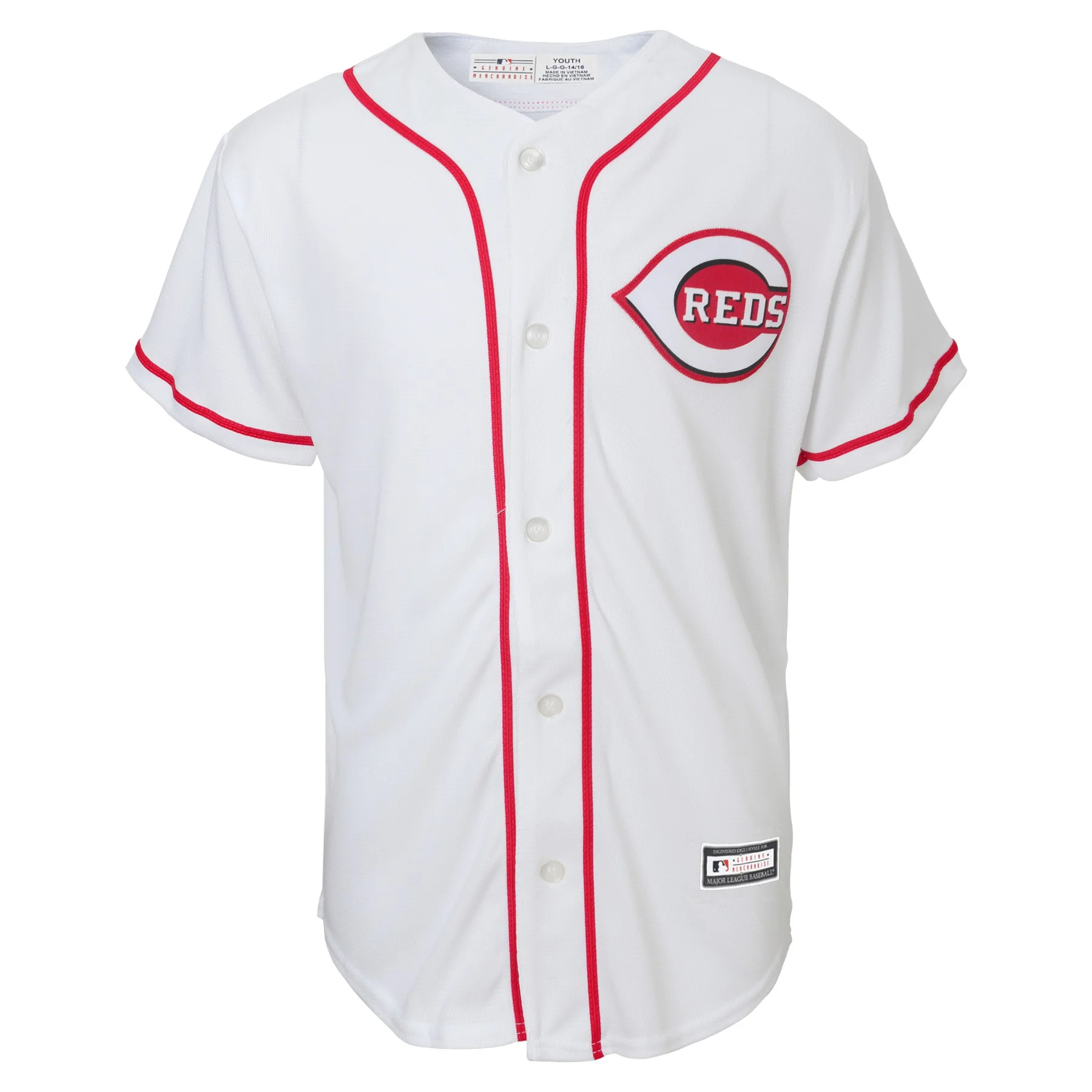 Youth Cincinnati Reds Elly De La Cruz MLB Home Replica Screen Print Jersey