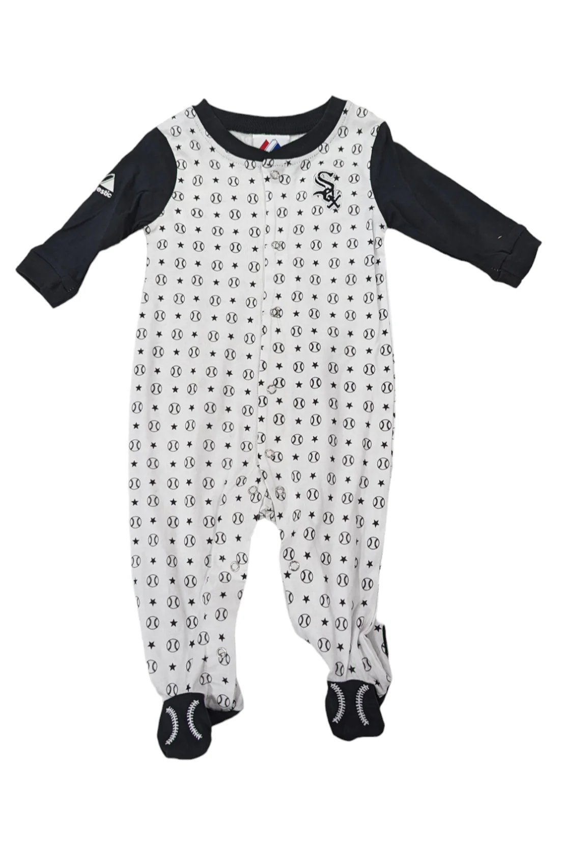 Chicago White Sox Majestic Newborn/Infant Baseball And Stars Onesie