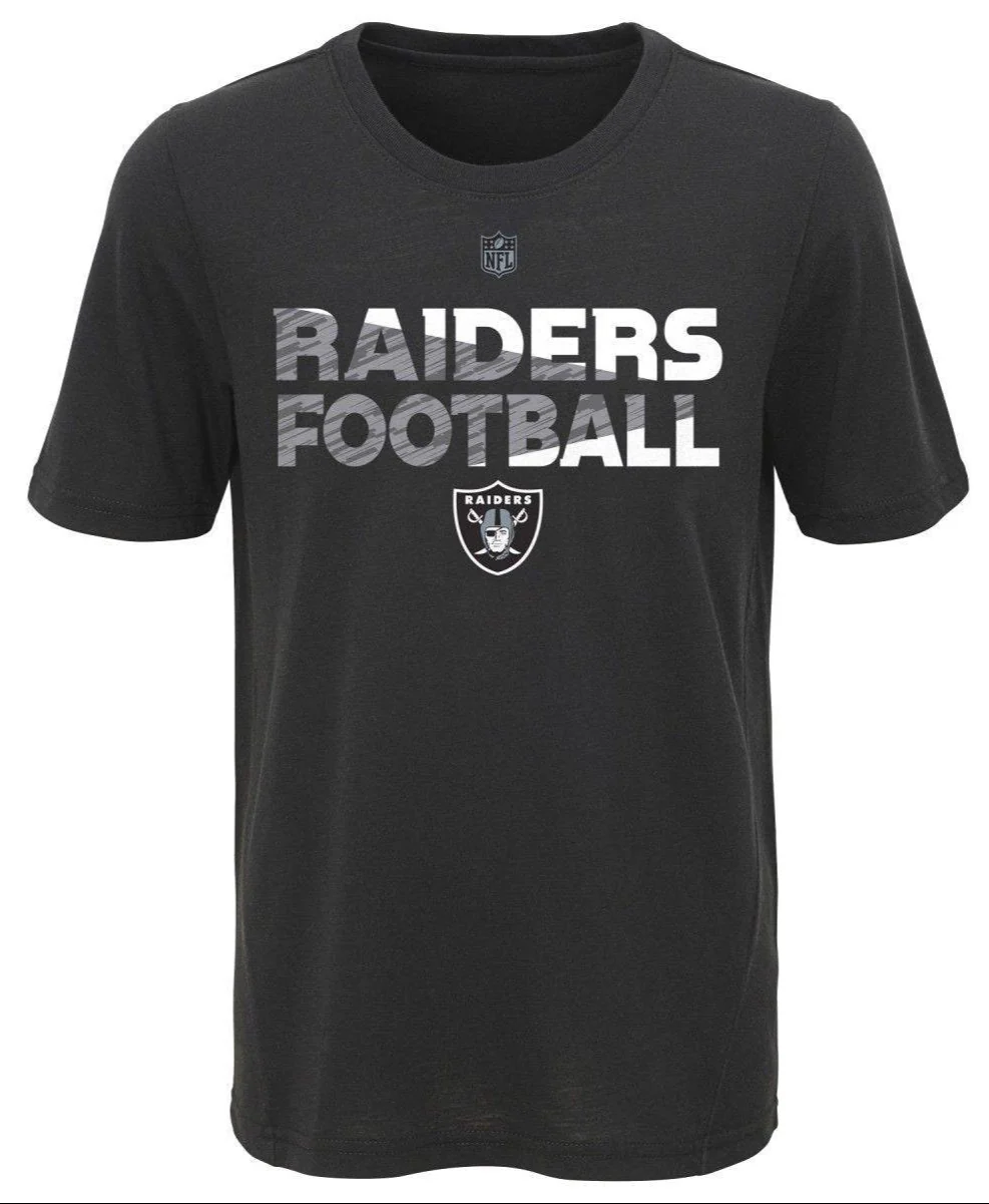 Las Vegas Raiders Youth NFL Flux Dual Blend Short Sleeve T-Shirt