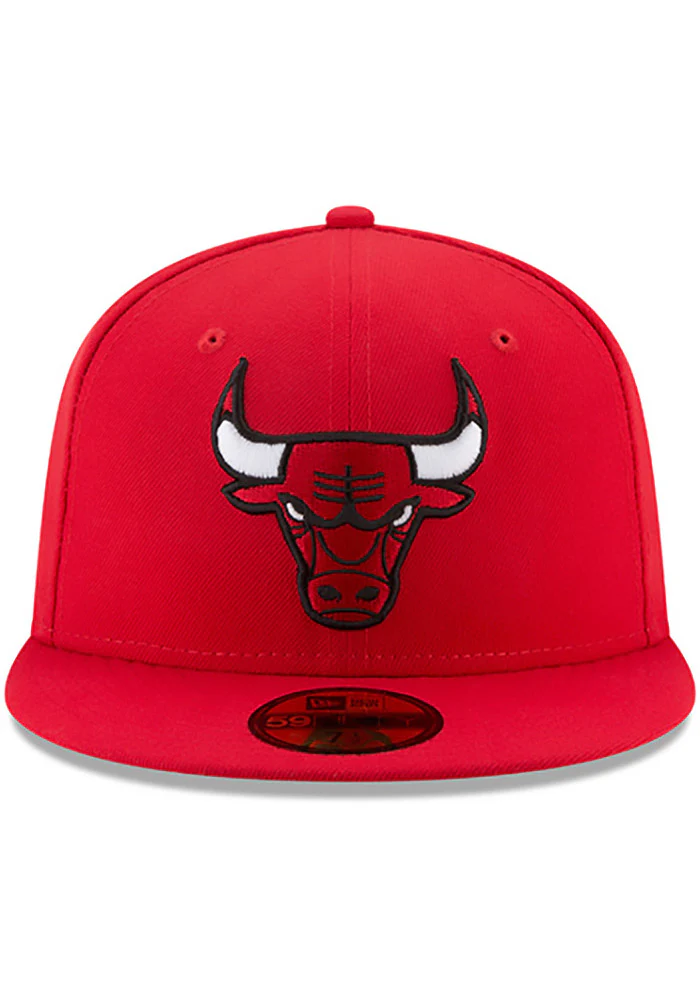 Men's NBA Chicago Bulls Red 59Fifty Fitted Hat