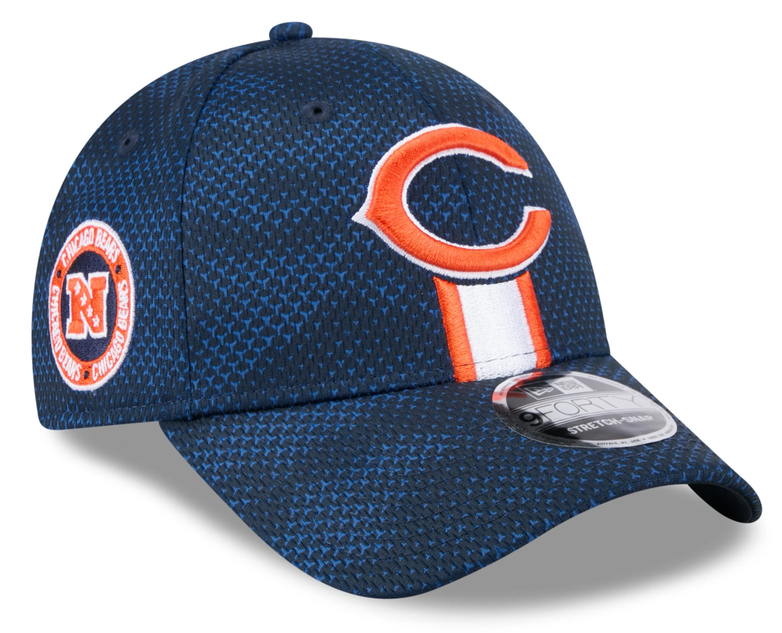 Men's Chicago Bears New Era 2024 Sideline Secondary Logo Navy 9FORTY Adjustable Hat