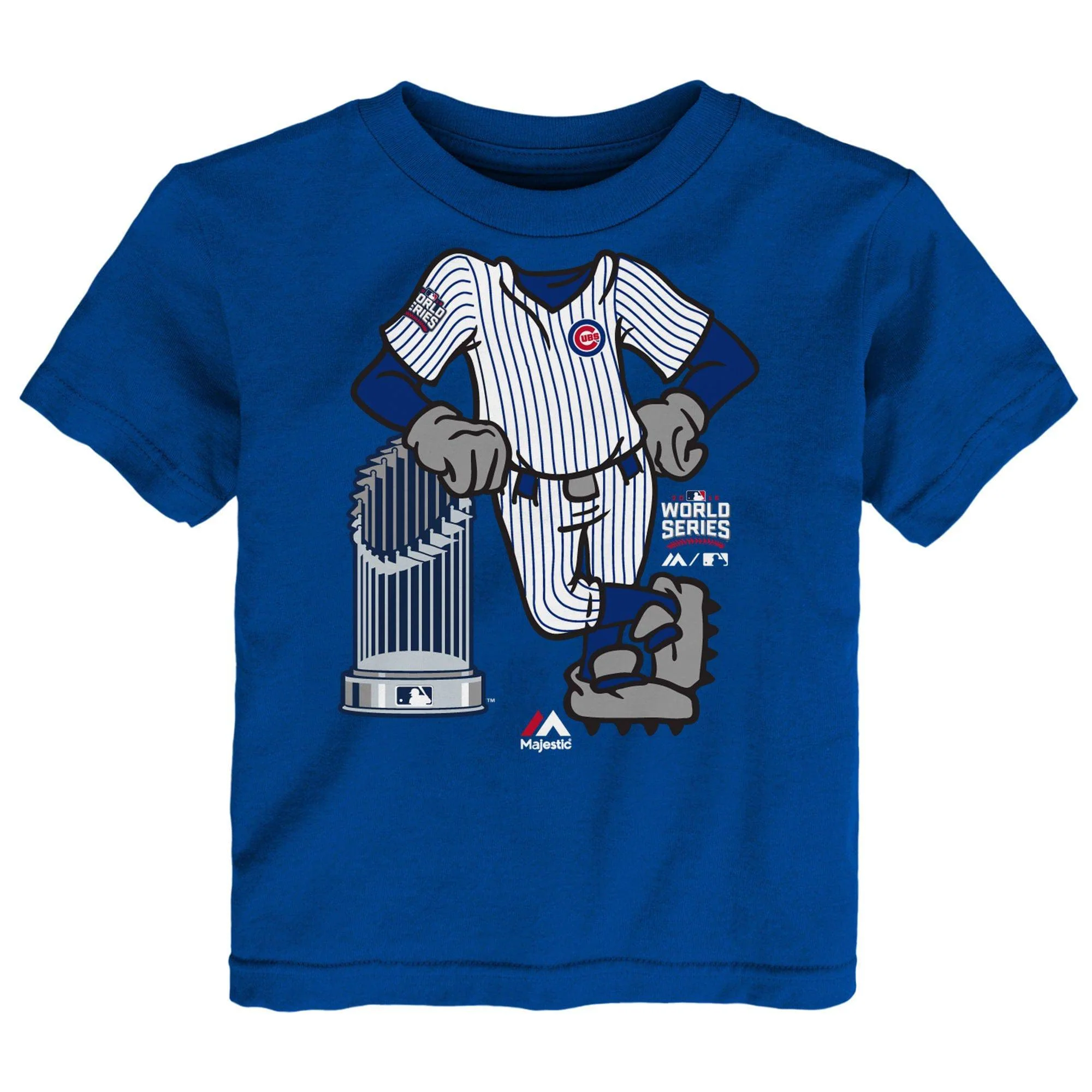 Majestic Chicago Cubs Child Royal 2016 World Series Champions Catcher T-Shirt