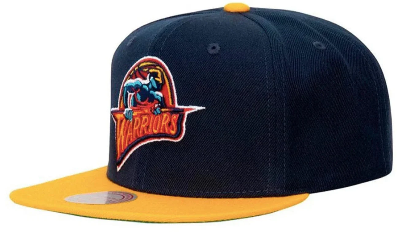 Men's Golden State Warriors Mitchell & Ness 2 Tone 2.0 Snapback Hat
