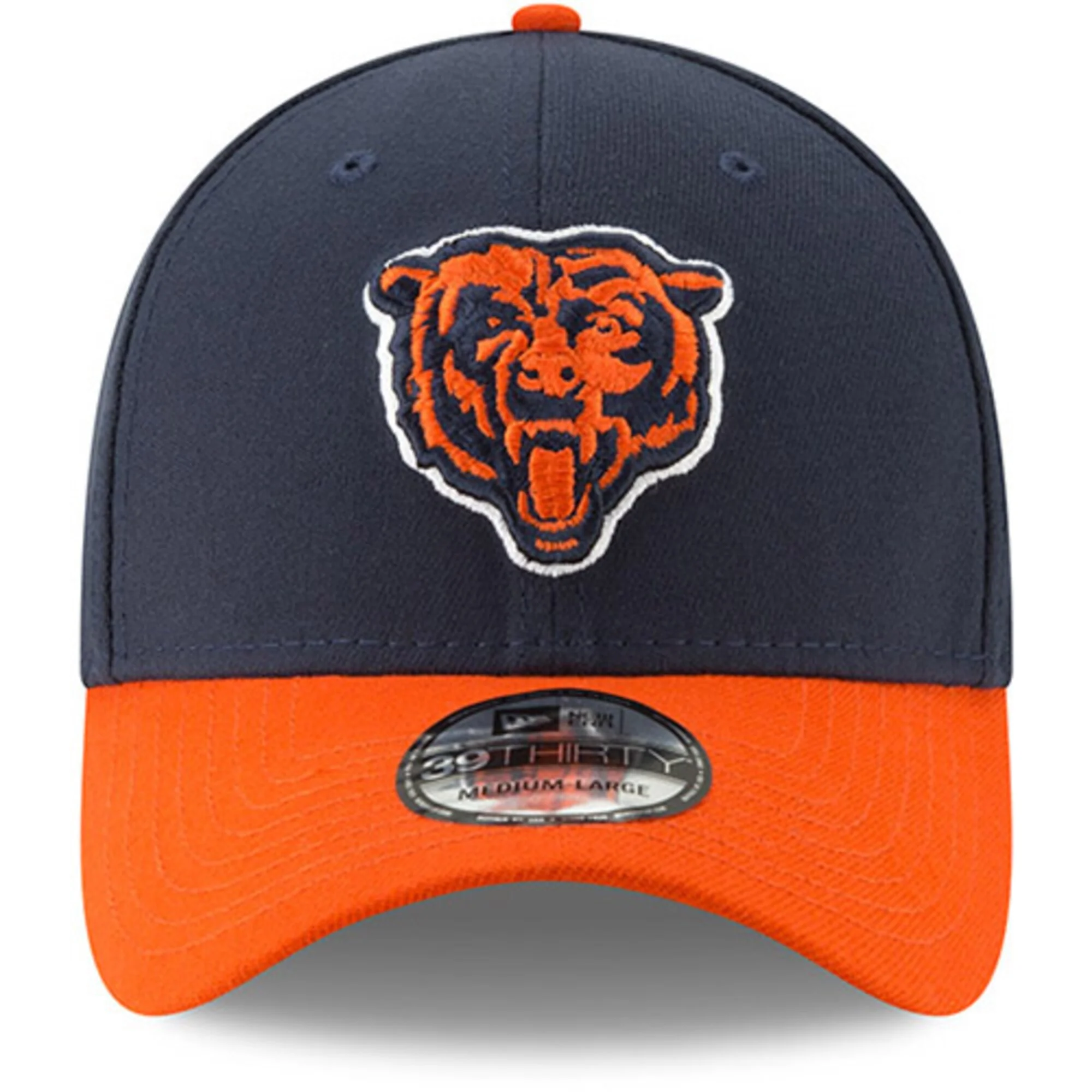 Men's New Era Navy/Orange Chicago Bears Team Classic Two-Tone 39THIRTY Flex Hat