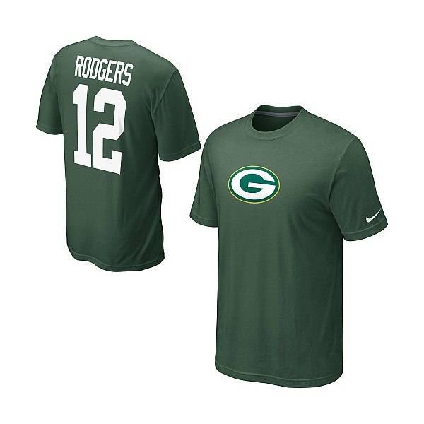 Nike Green Bay Packers Aaron Rodgers Player T-Shirt
