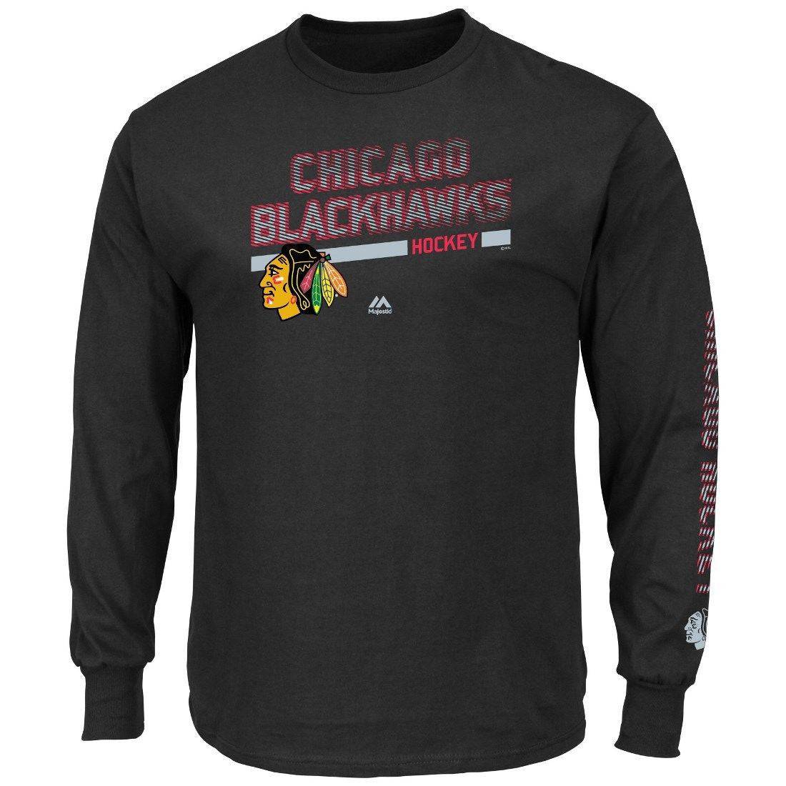 Chicago Blackhawks Brawl Mens L/S Tee