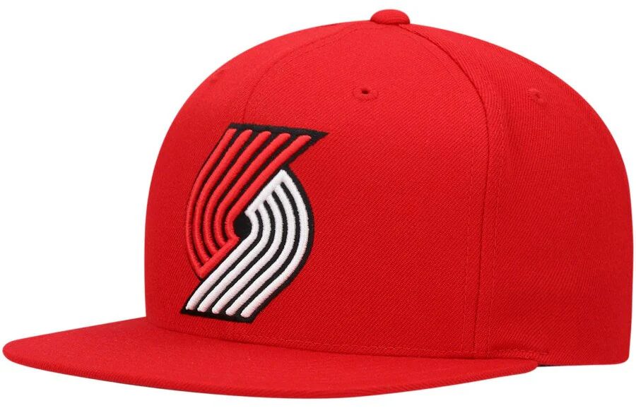 Portland Trail Blazers Ground 2.0 Red Mitchell & Ness Snapback Hat