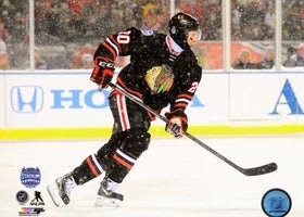 Brandon Saad Chicago Blackhawks 2014 NHL Stadium Series Action Photo (Size: 8X10)