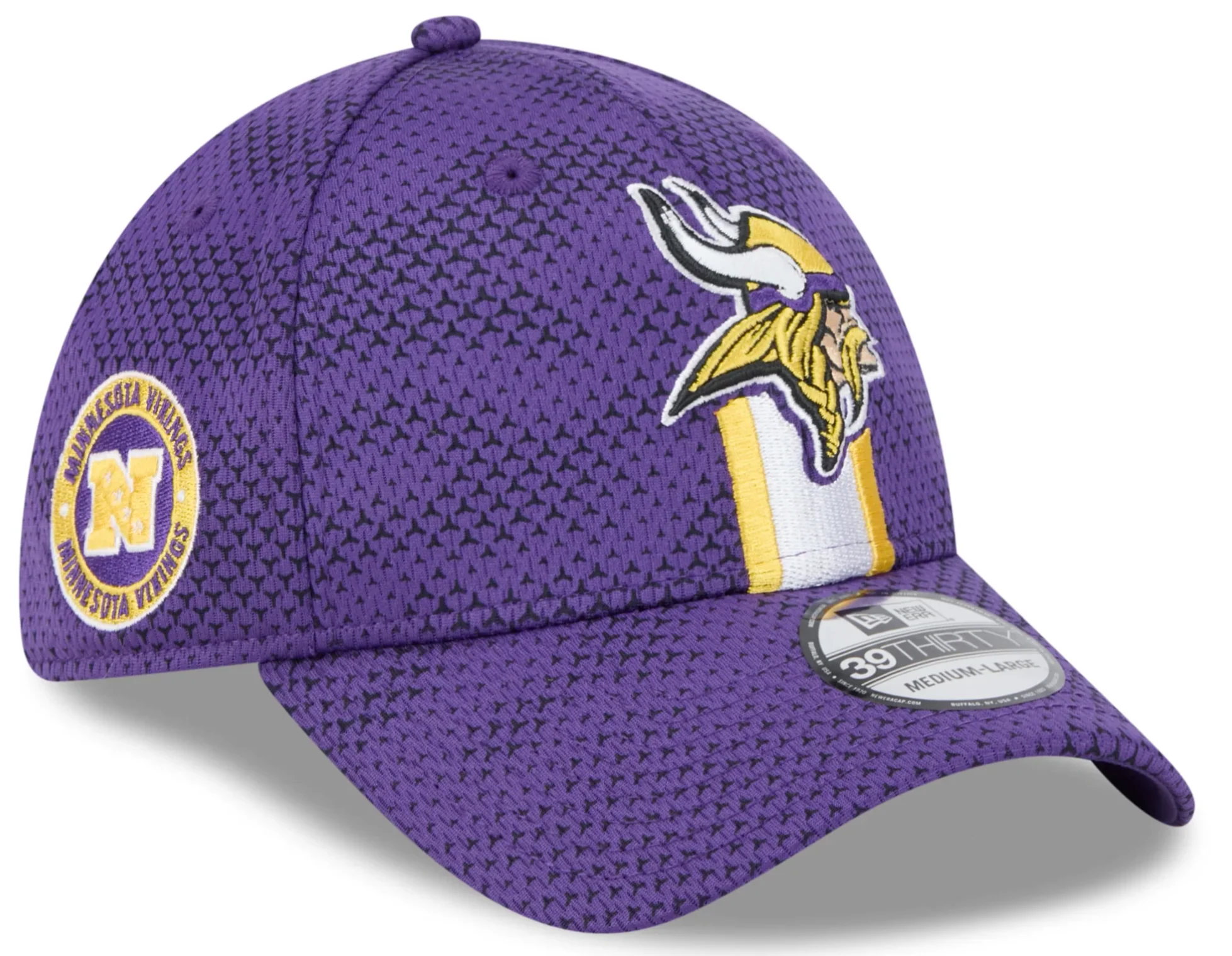 Men's Minnesota Vikings New Era 2024 Sideline Purple 39THIRTY Flex Hat