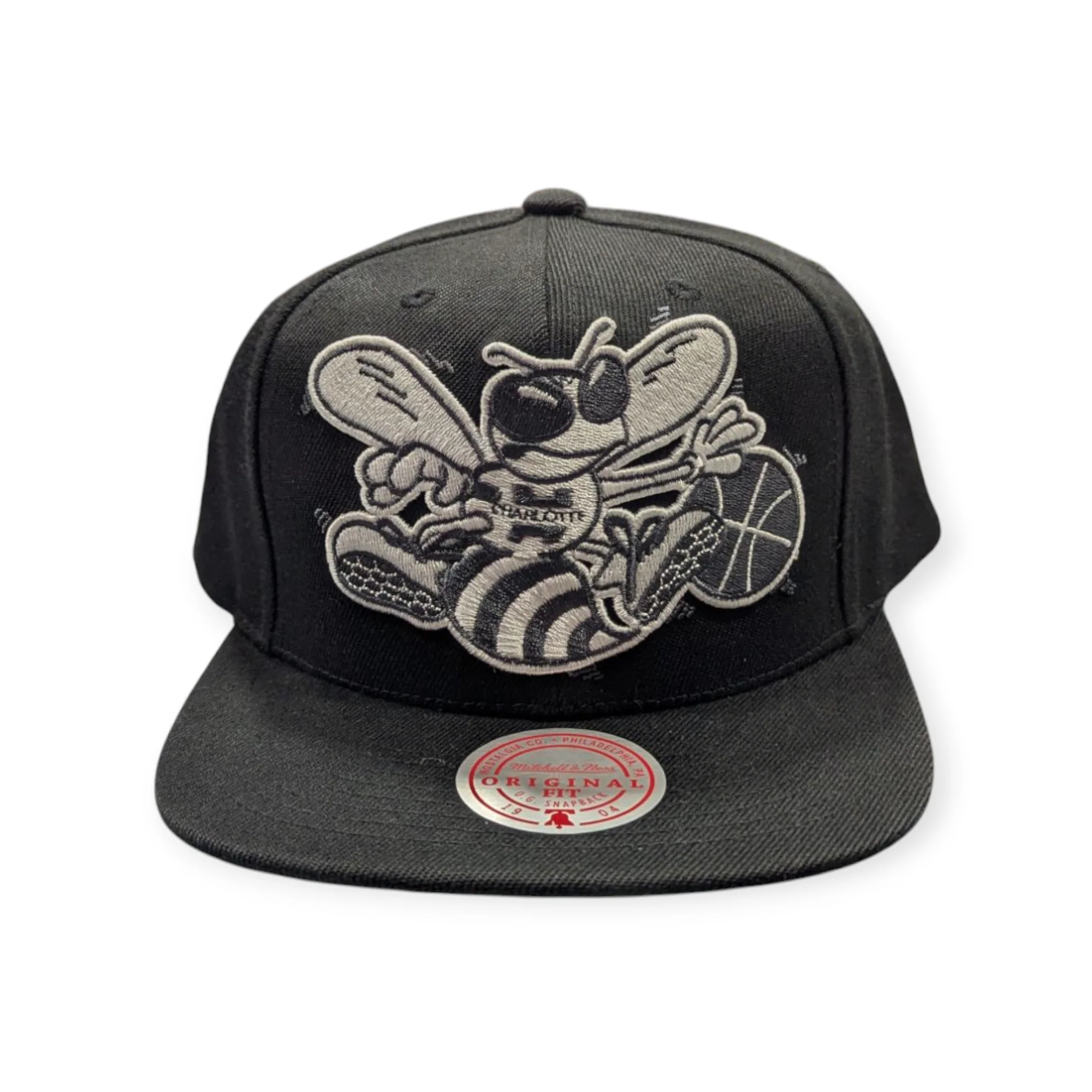 Men's Charlotte Hornets Mitchell & Ness NBA XL BWG HWC Snapback Hat