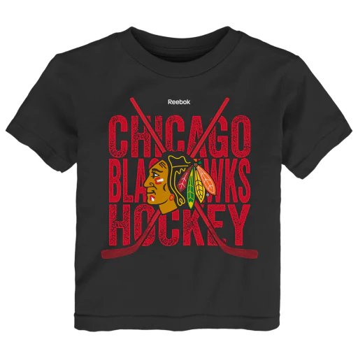 Child Chicago Blackhawks Cross Stix Tee By Reebok