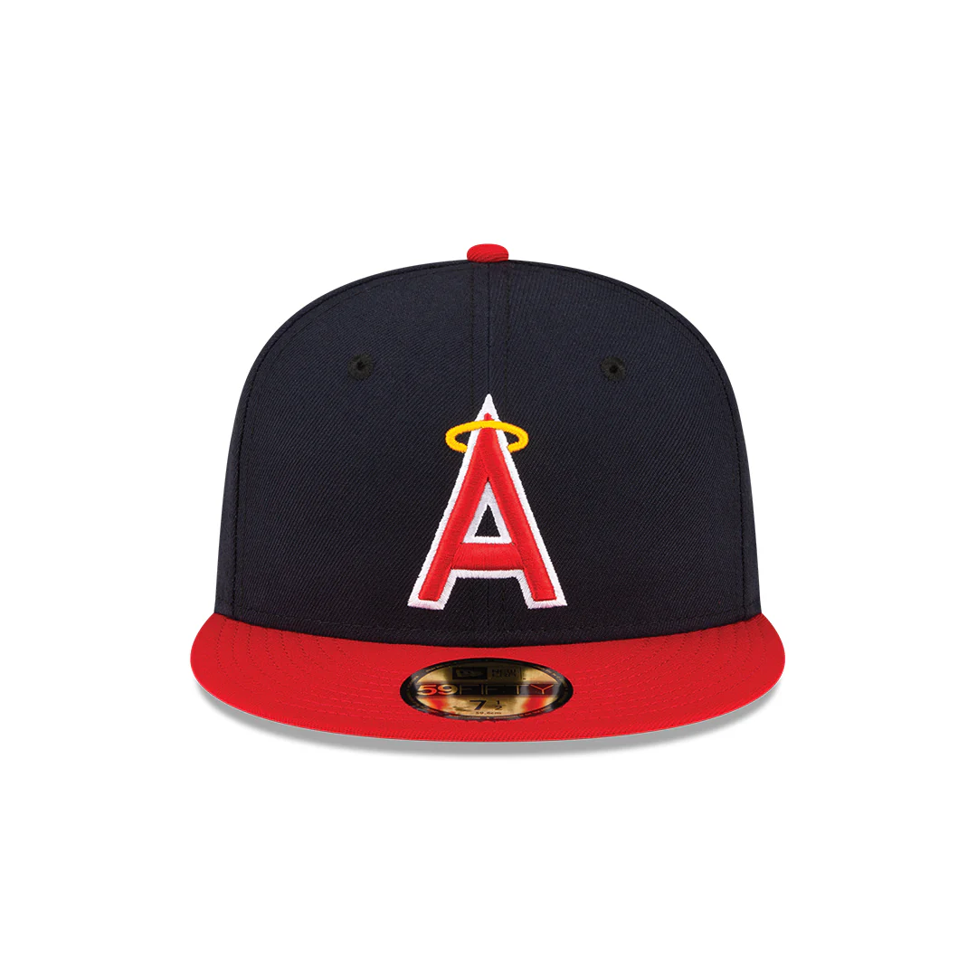 Men's Anaheim Angels New Era Navy/Red Alternate On-Field 59FIFTY Fitted Hat